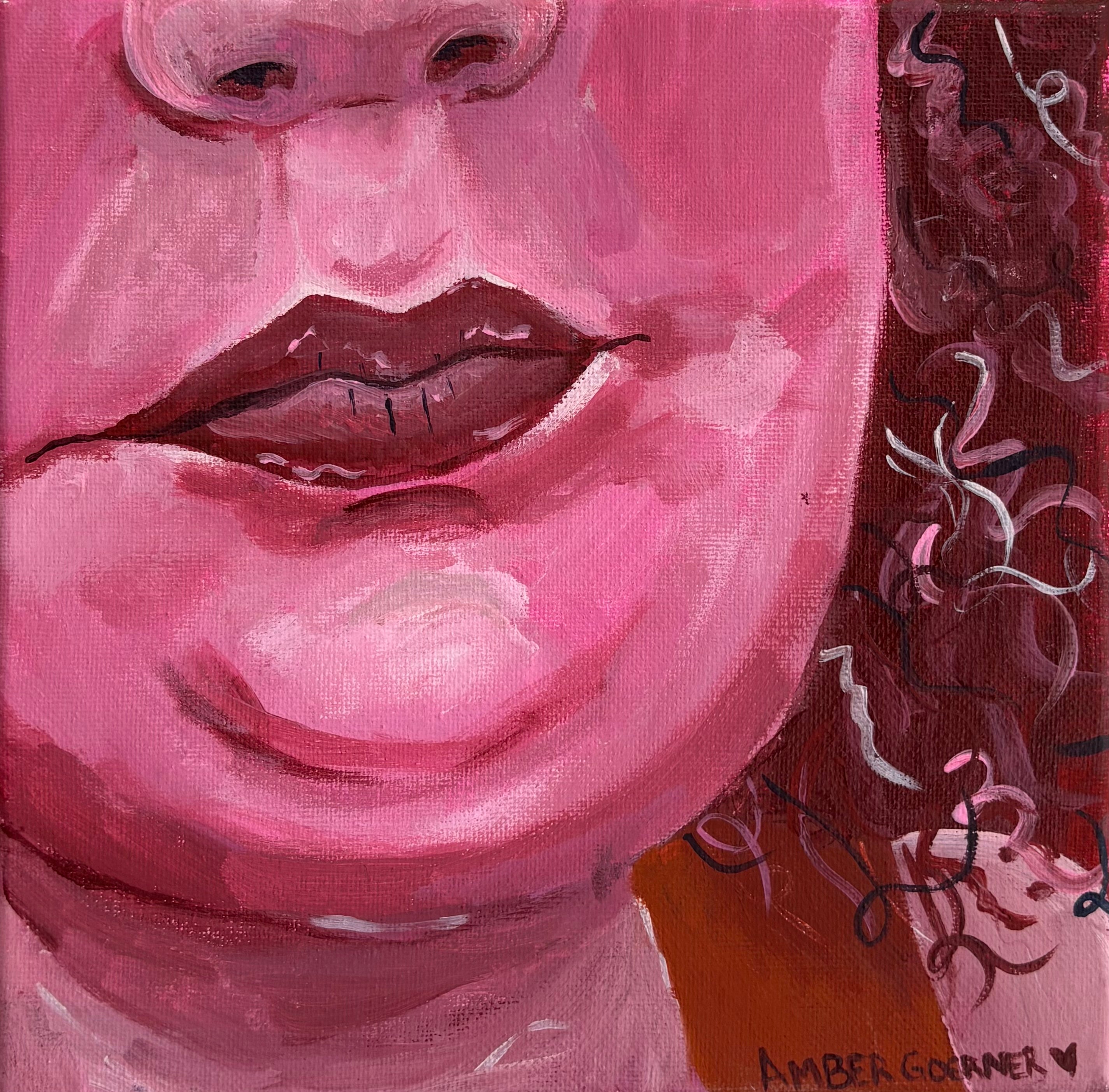 Custom hand painted portraits 10x10 in