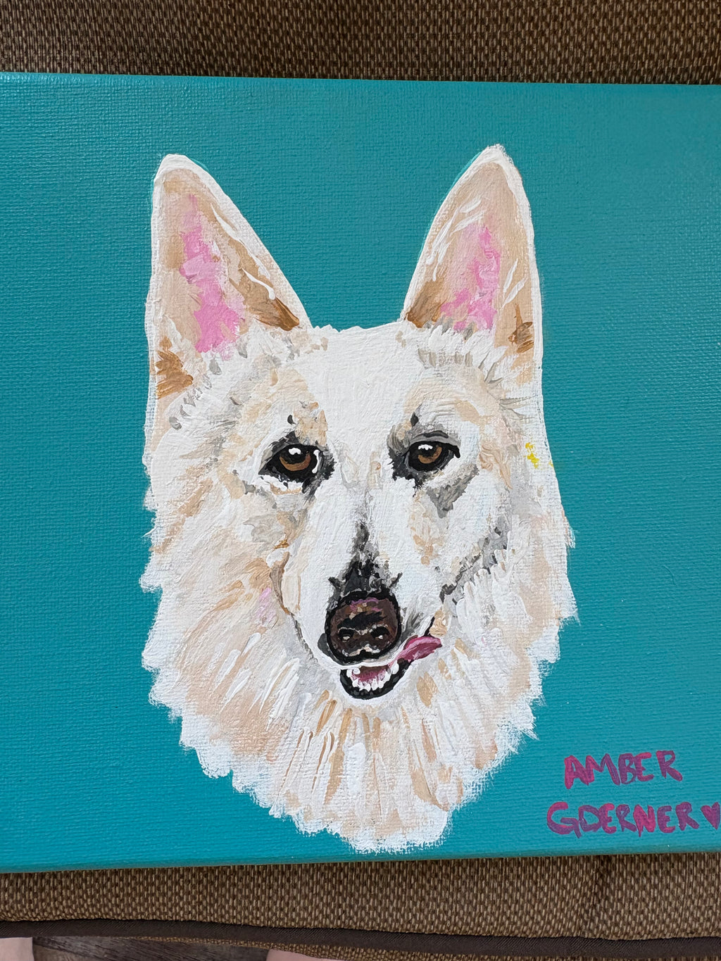 Custom Painted Commissions : pet portraits, decor, gifts 10 x 10in