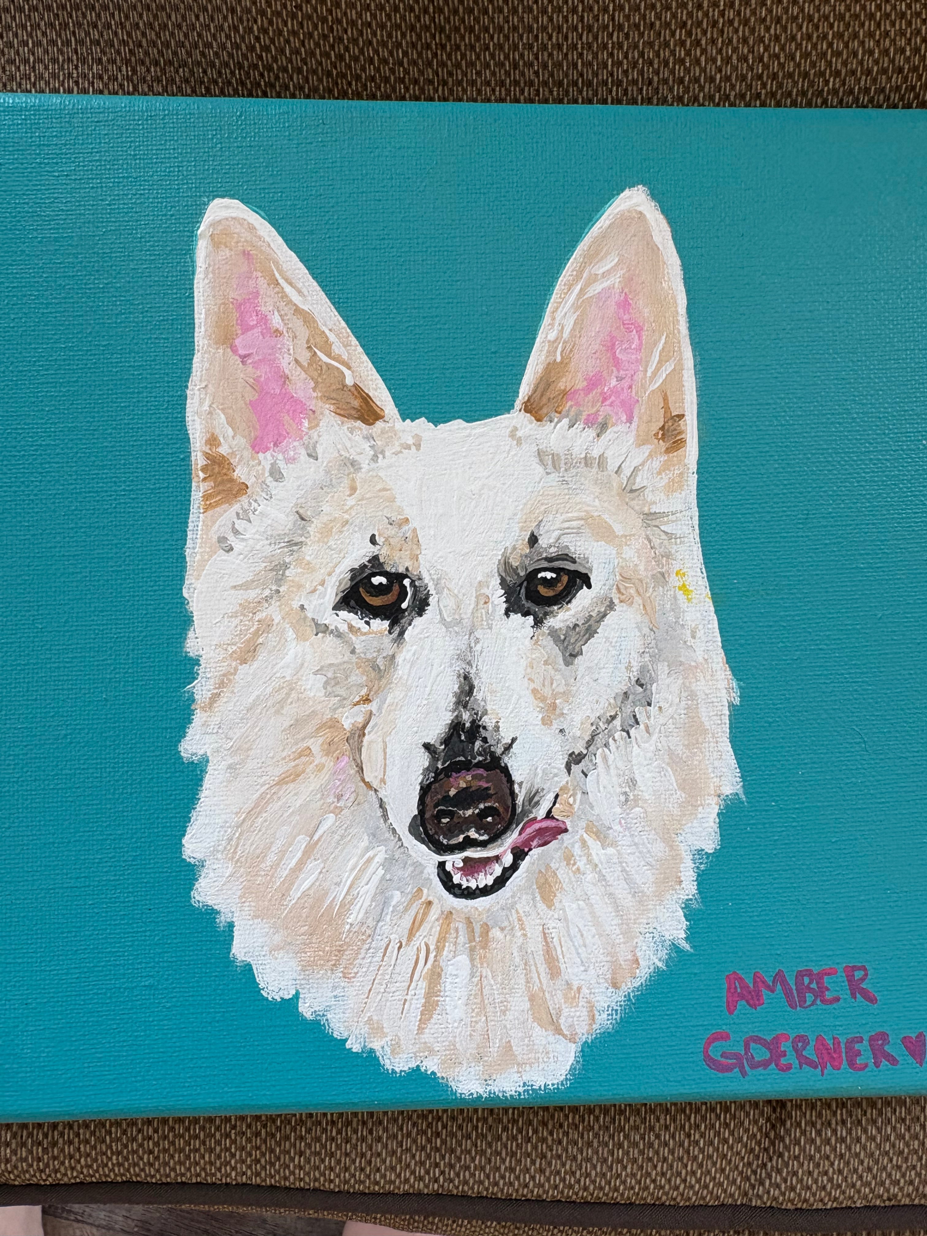 Custom Painted Commissions : pet portraits, decor, gifts 10 x 10in