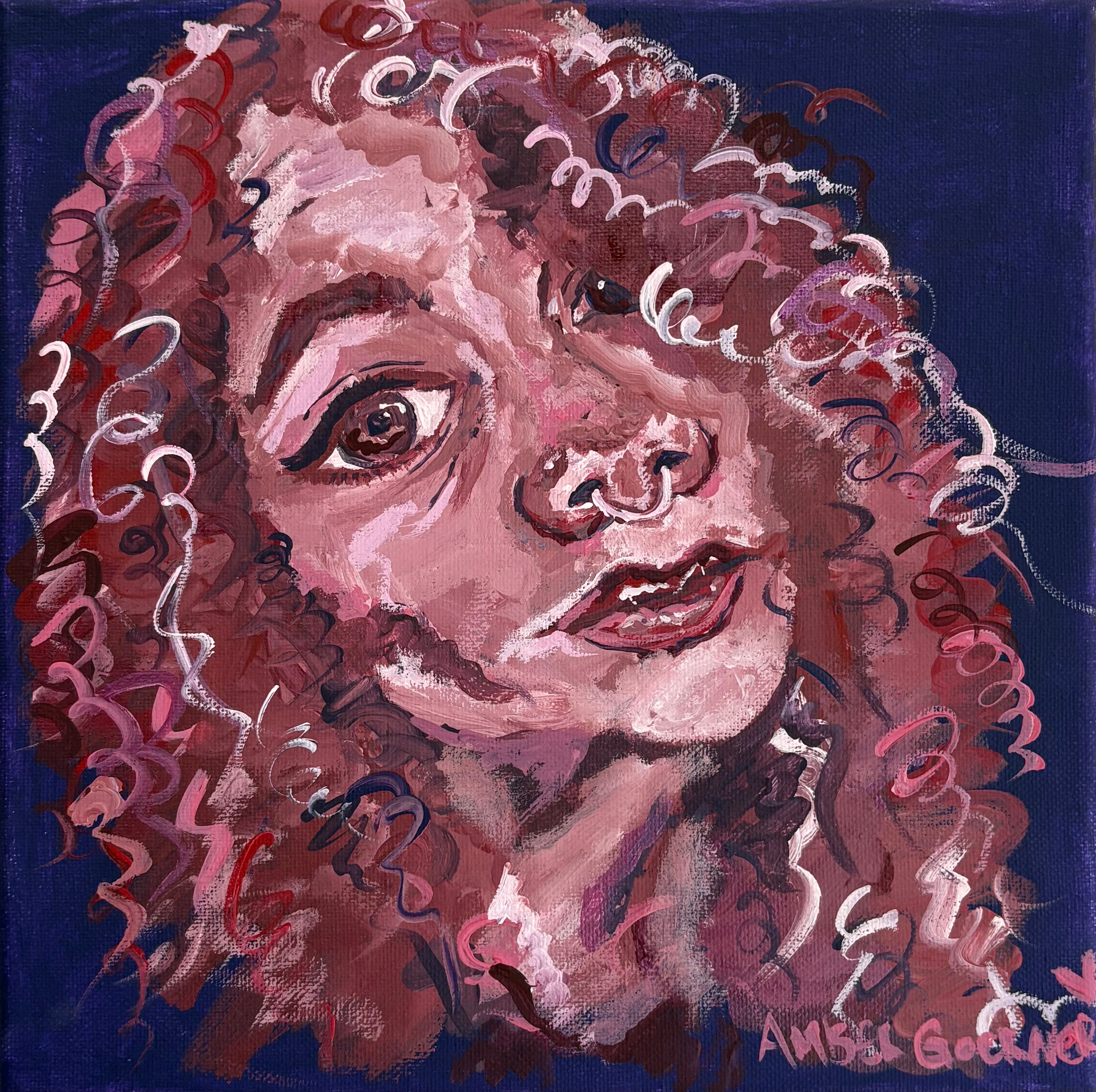 Custom hand painted portraits 16x20in
