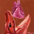 Original Painting, wall decor, animal art, anatomy art, alligator art